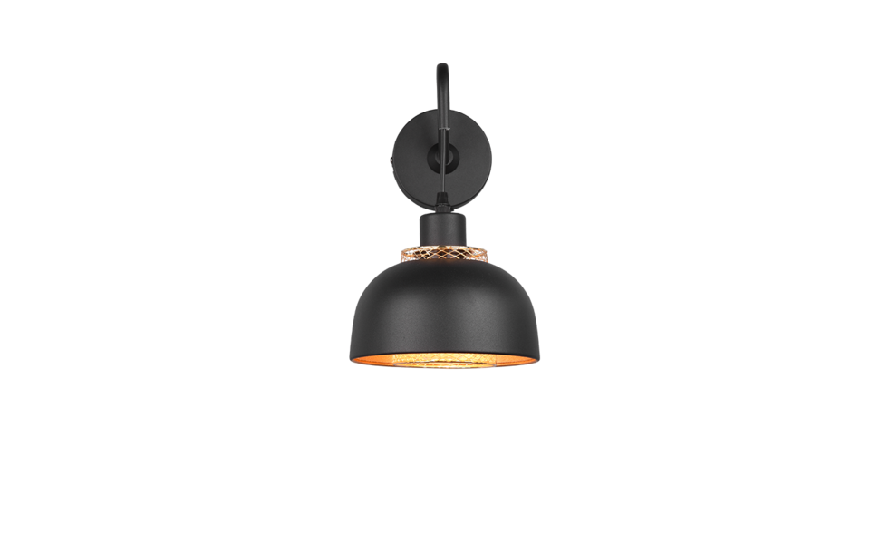 Trio Lighting Trio PUNCH wandlamp | E27 Fitting | mat zwart | 18 x 30 cm | IP20 | excl. 1x E27 | max. 40W Trio Lighting Trio PUNCH wandlamp | E27 Fitting | mat zwart | 18 x 30 cm | IP20 | excl. 1x E27 | max. 40W