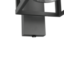 Trio Lighting Trio LUNGA wandlamp | E27 Fitting | antraciet met transparant | 16 x 33 cm | IP44 | excl. 1x E27 | max. 40W