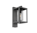 Trio Lighting Trio LUNGA wandlamp | E27 Fitting | antraciet met transparant | 16 x 33 cm | IP44 | excl. 1x E27 | max. 40W