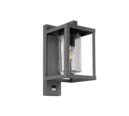 Trio Lighting Trio LUNGA wandlamp | E27 Fitting | antraciet met transparant | 16 x 33,5 cm | IP44 | excl. 1x E27 | max. 40W