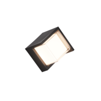 Trio PUNO wandlamp | LED | zwart/wit/transparant | 1x8W | uitv. 1