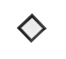 Trio Lighting Trio PUNO wandlamp | LED | mat zwart met wit met transparant | 15 x 15 cm | IP54 | 1x 8W | 800 lm | 3000K