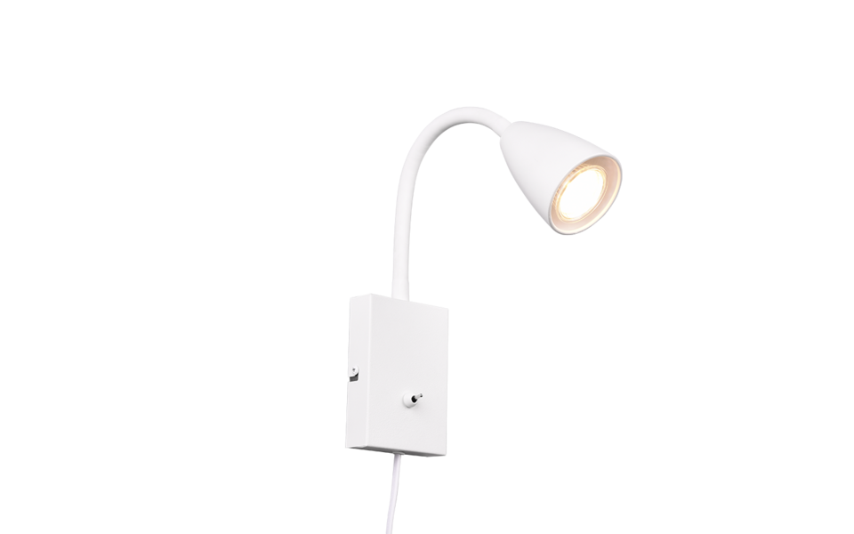 Trio Lighting Trio WANDA wandlamp | GU10 Fitting | wit mat | 8,5 x 23,5 cm | IP20 | excl. 1x GU10 | max. 10W