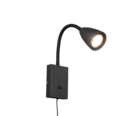 Trio Lighting Trio WANDA wall light | 1x GU10 | black | Ø 8.5 cm | IP20 | 23.5 cm