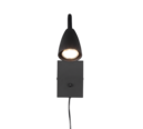 Trio Lighting Trio WANDA wandlamp | GU10 Fitting | mat zwart | 8,5 x 23,5 cm | IP20 | excl. 1x GU10 | max. 10W