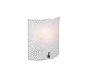 Trio Lighting Trio ELISA wandlamp | E27 Fitting | chroom met transparant | 20 x 22 cm | IP20 | excl. 1x E27 | max. 40W