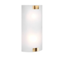 Trio Lighting Trio PURA wandlamp | E27 Fitting | oud brons met wit | 20 x 40 cm | IP20 | excl. 2x E27 | max. 25W