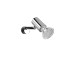 Trio Lighting Trio LORENZO wandlamp | GU10 Fitting | chroom | 3,3 x 10,1 cm | IP44 | excl. 1x GU10 | max. 5W