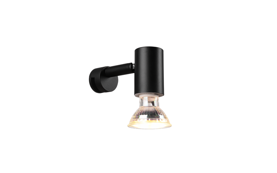 Trio Lighting Trio LORENZO wall light | 1x GU10 | black | IP20 | 5.4 cm Trio Lighting Trio LORENZO wall light | 1x GU10 | black | IP20 | 5.4 cm