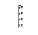 Trio Lighting Trio THEATRO wandlamp | E27 Fitting | chroom | 55 x 6 cm | IP44 | excl. 4x E27 | max. 10W