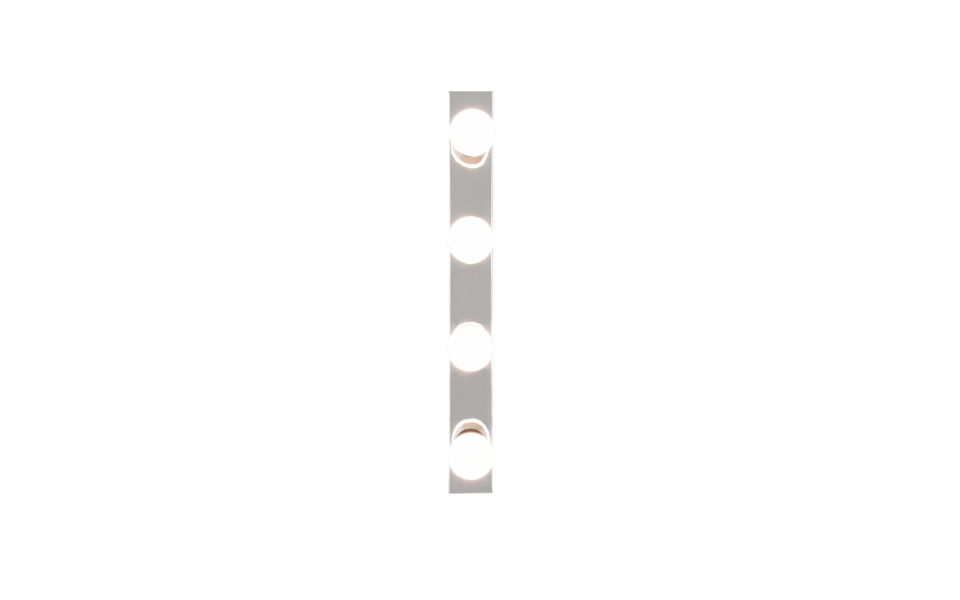 Trio Lighting Trio THEATRO wandlamp | E27 Fitting | chroom | 55 x 6 cm | IP44 | excl. 4x E27 | max. 10W