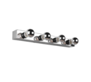 Trio Lighting Trio THEATRO wandlamp | E27 Fitting | chroom | 55 x 6 cm | IP44 | excl. 4x E27 | max. 10W