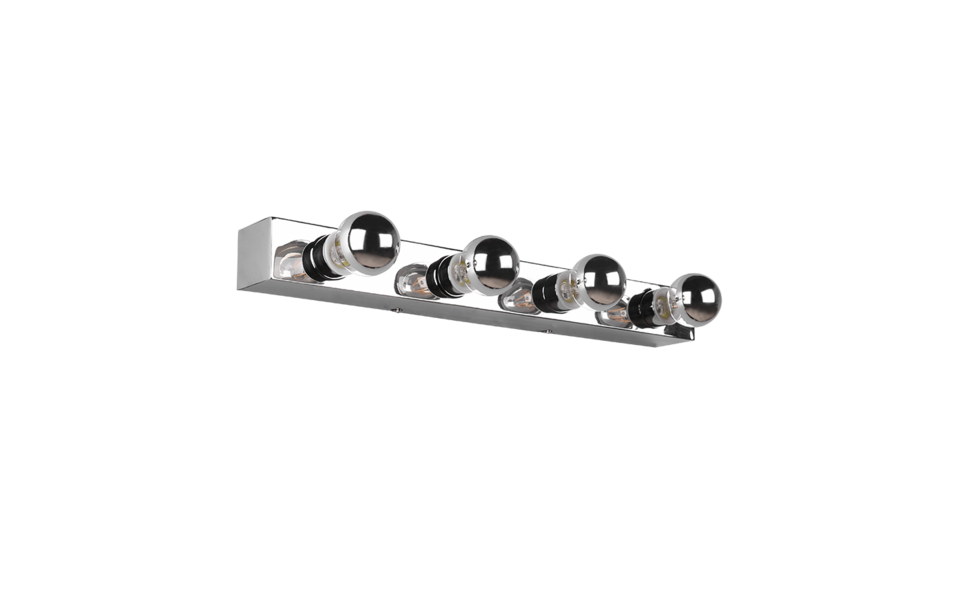 Trio Lighting Trio THEATRO wandlamp | E27 Fitting | chroom | 55 x 6 cm | IP44 | excl. 4x E27 | max. 10W