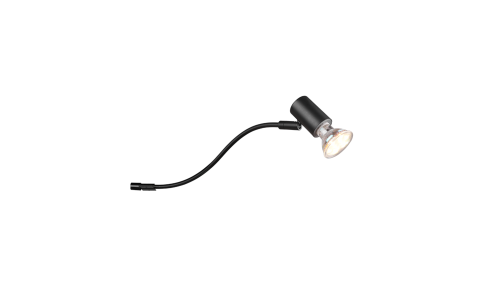 Trio Lighting Trio GIADA wandlamp | GU10 Fitting | mat zwart | 5,4 x 34,3 cm | IP44 | excl. 1x GU10 | max. 5W Trio Lighting Trio GIADA wandlamp | GU10 Fitting | mat zwart | 5,4 x 34,3 cm | IP44 | excl. 1x GU10 | max. 5W