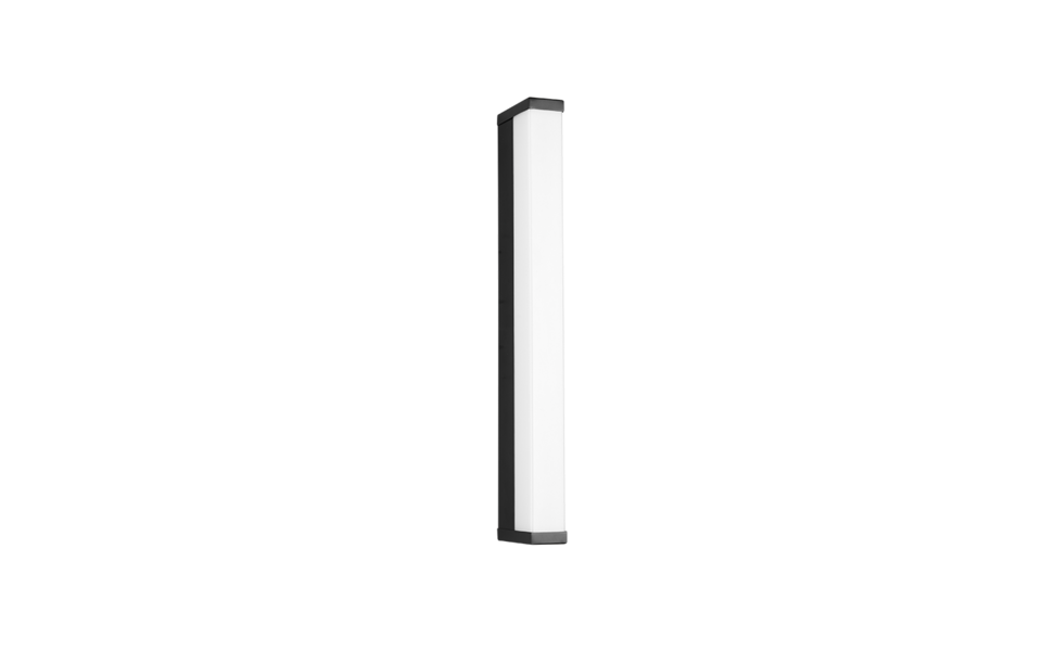 Trio Lighting Trio FABIO wandlamp | LED | mat zwart | 42,5 x 3,8 cm | IP44 | 1x 6,5W | 750 lm | 3000K | dimbaar