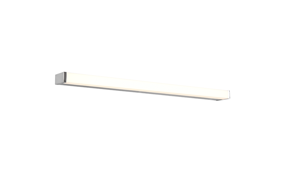 Trio Lighting Trio FABIO wandlamp | LED | chroom | 80 x 3,8 cm | IP44 | 1x 12W | 1400 lm | 3000K | dimbaar