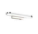 Trio Lighting Trio GIANNI wandlamp | LED | chroom | 40 x 14,8 cm | IP44 | 1x 17W | 1700 lm | 3000K