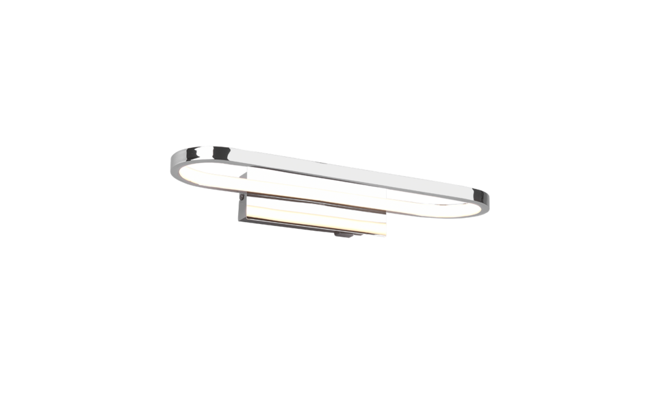 Trio Lighting Trio GIANNI wandlamp | LED | chroom | 40 x 14,8 cm | IP44 | 1x 17W | 1700 lm | 3000K