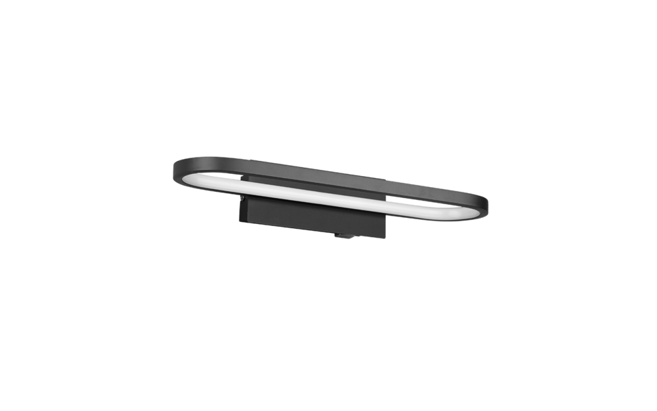 Trio Lighting Trio GIANNI LED wall light | 1x 17W 1700 lm 3000K | black | IP20 | 7.5 cm Trio Lighting Trio GIANNI LED wall light | 1x 17W 1700 lm 3000K | black | IP20 | 7.5 cm