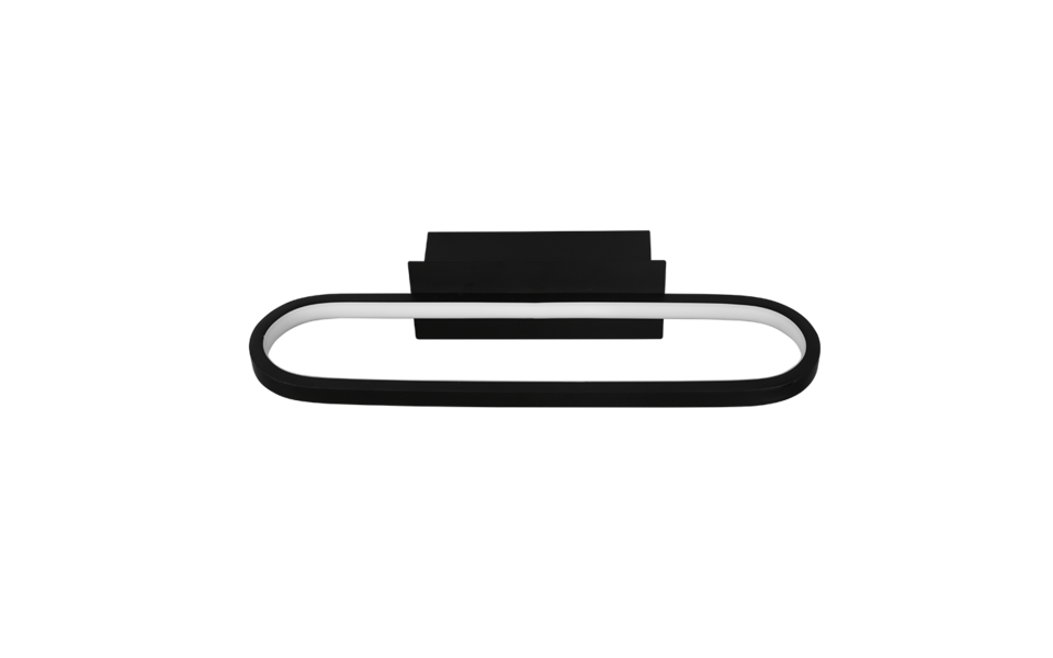 Trio Lighting Trio GIANNI wandlamp | LED | mat zwart | 40 x 14,8 cm | IP44 | 1x 17W | 1700 lm | 3000K