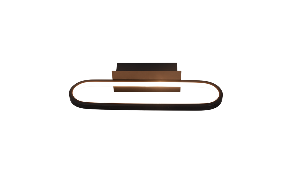 Trio Lighting Trio GIANNI LED wall light | 1x 17W 1700 lm 3000K | black | IP20 | 7.5 cm Trio Lighting Trio GIANNI LED wall light | 1x 17W 1700 lm 3000K | black | IP20 | 7.5 cm
