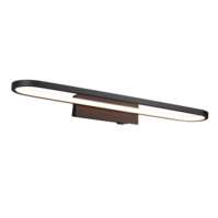 Trio GIANNI wandlamp | LED | mat zwart | 60 x 15 cm | IP44
