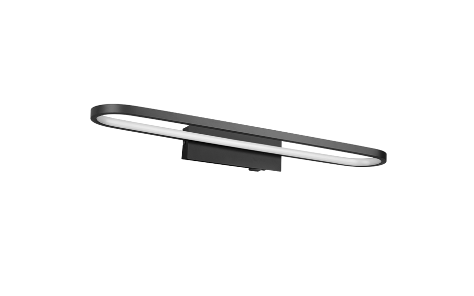 Trio Lighting Trio GIANNI LED wall light | 1x 22W 2700 lm 3000K | black | IP20 | 8 cm