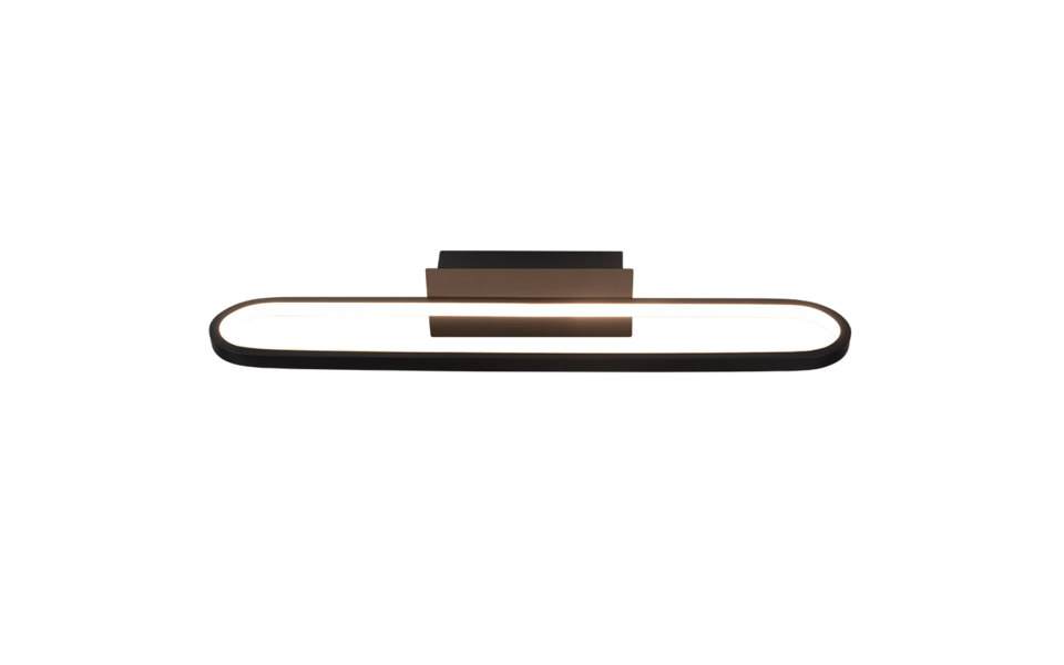 Trio Lighting Trio GIANNI LED wall light | 1x 22W 2700 lm 3000K | black | IP20 | 8 cm