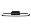 Trio Lighting Trio GIANNI wandlamp | LED | mat zwart | 60 x 15 cm | IP44 | 1x 22W | 2700 lm | 3000K