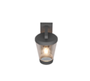 Trio Lighting Trio CAVADO wandlamp | E27 Fitting | antraciet | 16 x 28 cm | IP44 | excl. 1x E27 | max. 40W