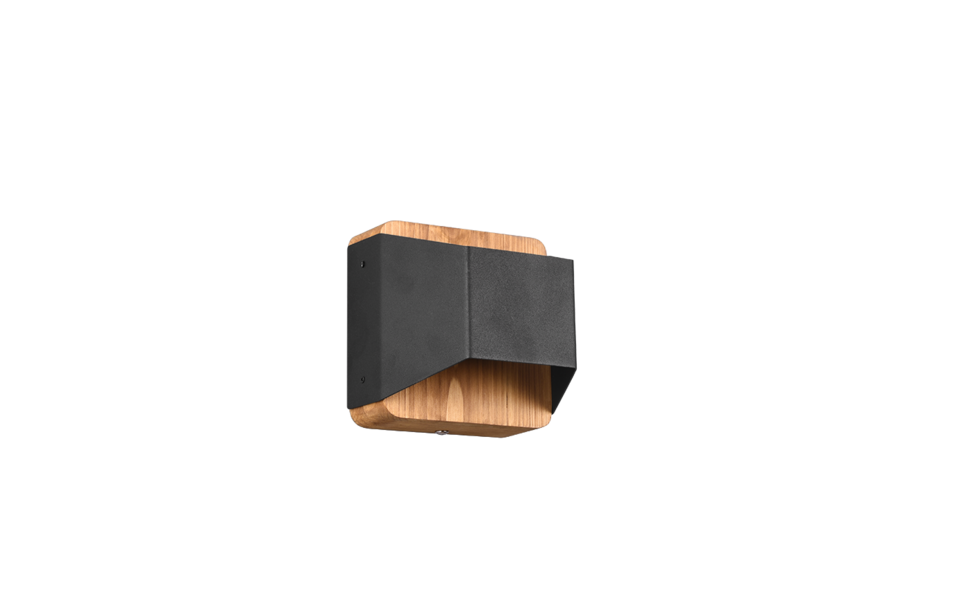 Trio Lighting Trio ARINO wandlamp | LED | mat zwart | 12,2 x 12 cm | IP20 | 1x 4,3W | 430 lm | 3000K | dimbaar
