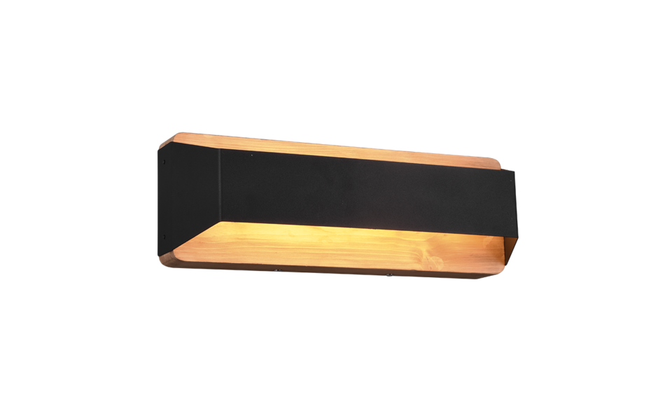 Trio Lighting Trio ARINO LED wall light | 1x 13.5W 1500 lm 3000K | black | IP20 | 12 cm