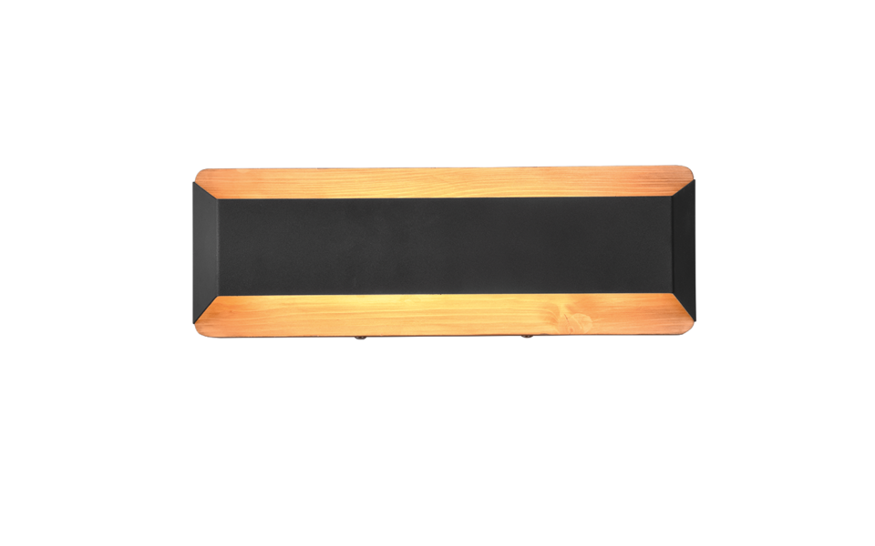 Trio Lighting Trio ARINO LED wall light | 1x 13.5W 1500 lm 3000K | black | IP20 | 12 cm