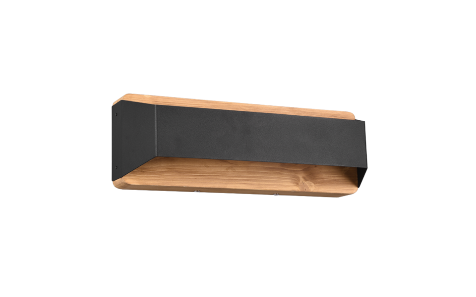 Trio Lighting Trio ARINO wandlamp | LED | mat zwart | 35,2 x 12 cm | IP20 | 1x 13,5W | 1500 lm | 3000K | dimbaar