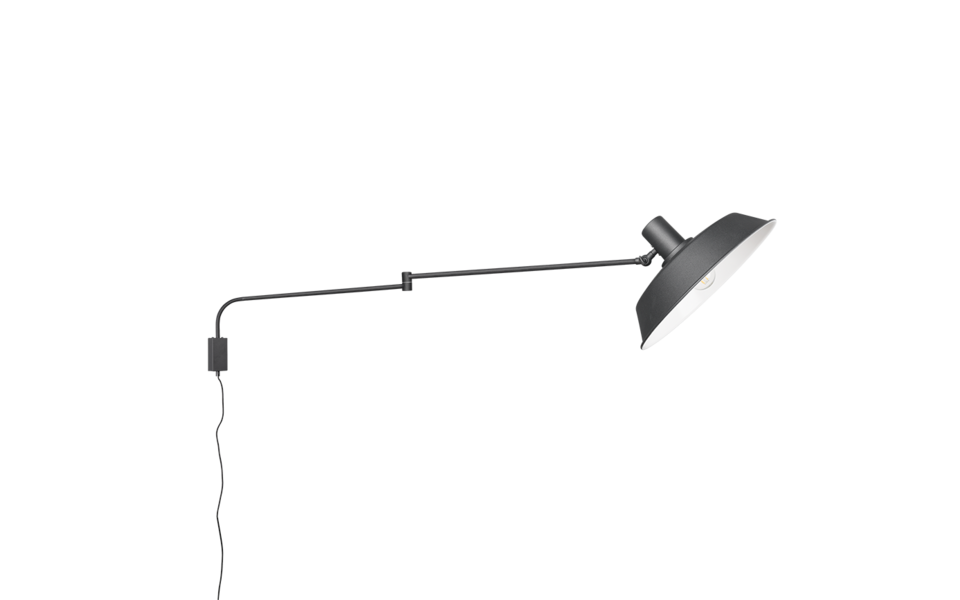 Trio Lighting Trio BOLDER wandlamp | E27 Fitting | mat zwart | 35,5 x 29 cm | IP20 | excl. 1x E27 | max. 40W Trio Lighting Trio BOLDER wandlamp | E27 Fitting | mat zwart | 35,5 x 29 cm | IP20 | excl. 1x E27 | max. 40W