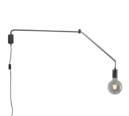Trio Lighting Trio LINE wandlamp | E27 Fitting | mat zwart | 5,5 x 150 cm | IP20 | excl. 1x E27 | max. 10W