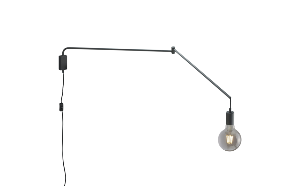 Trio Lighting Trio LINE wall light | 1x E27 max 40W | black | IP20 | 25 cm Trio Lighting Trio LINE wall light | 1x E27 max 40W | black | IP20 | 25 cm