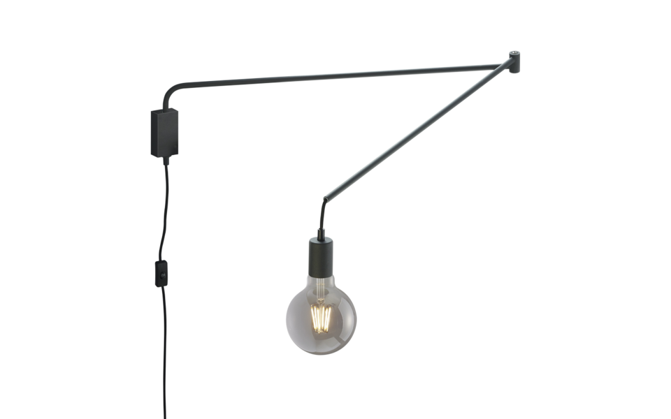 Trio Lighting Trio LINE wall light | 1x E27 max 40W | black | IP20 | 25 cm Trio Lighting Trio LINE wall light | 1x E27 max 40W | black | IP20 | 25 cm