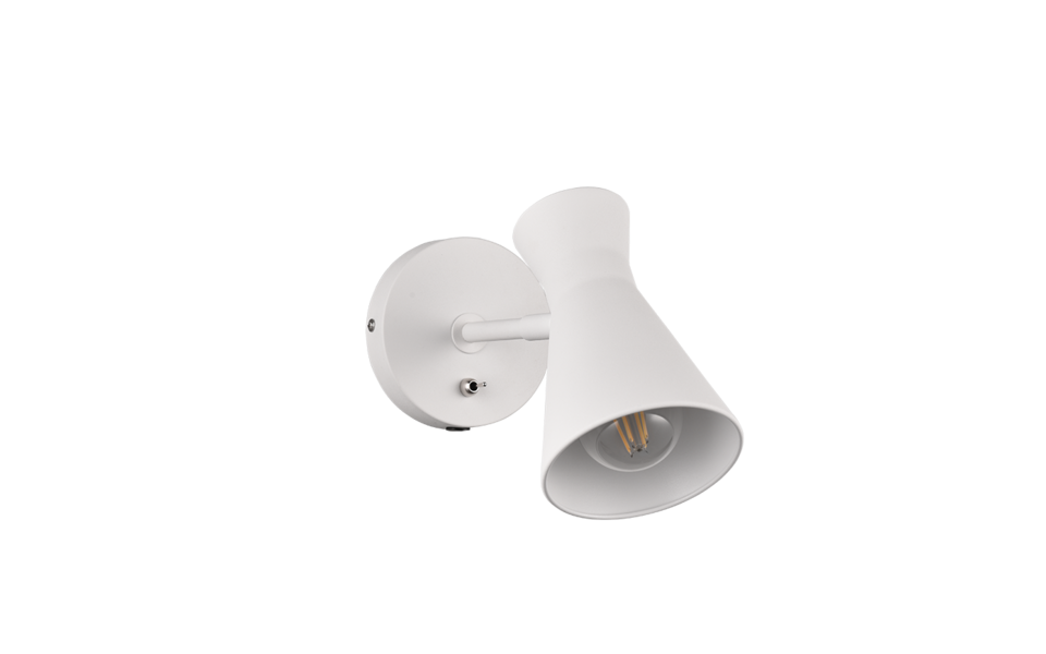 Trio Lighting Trio ENZO wandlamp | E27 Fitting | wit mat | Ø 11,5 cm | IP20 | excl. 1x E27 | max. 10W Trio Lighting Trio ENZO wandlamp | E27 Fitting | wit mat | Ø 11,5 cm | IP20 | excl. 1x E27 | max. 10W
