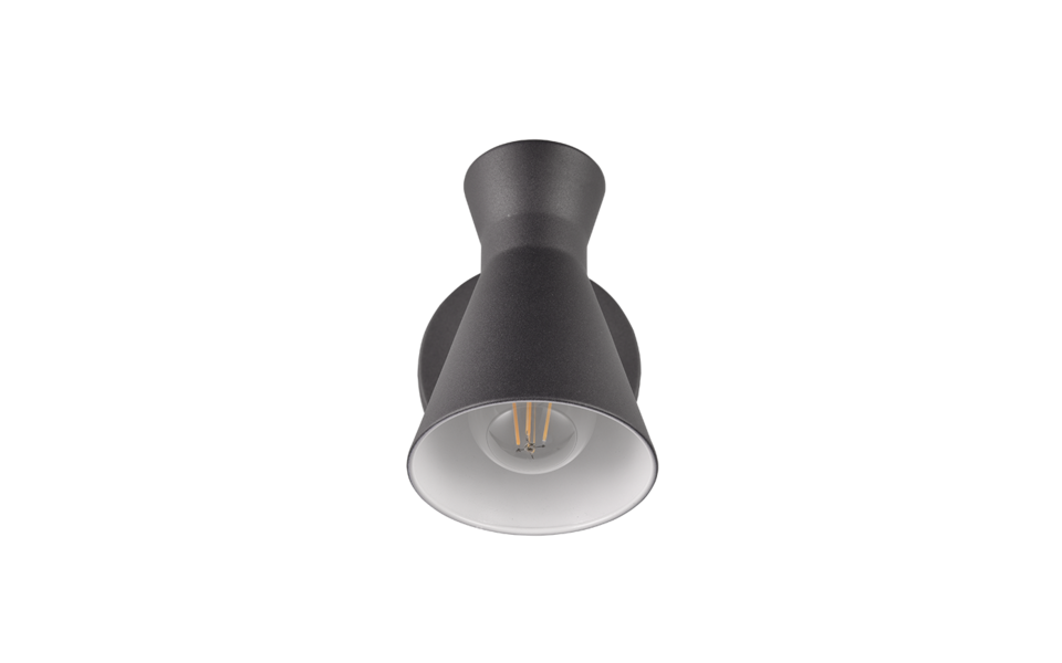 Trio Lighting Trio ENZO wall light | 1x E27 max 40W | black | IP20 | 23 cm Trio Lighting Trio ENZO wall light | 1x E27 max 40W | black | IP20 | 23 cm
