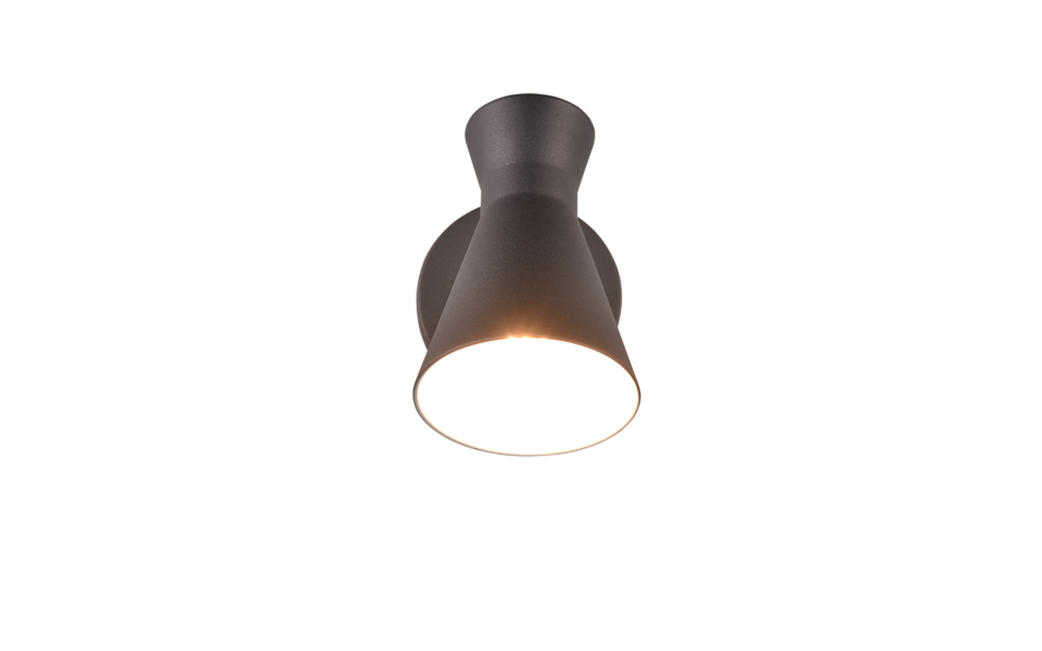 Trio Lighting Trio ENZO wall light | 1x E27 max 40W | black | IP20 | 23 cm Trio Lighting Trio ENZO wall light | 1x E27 max 40W | black | IP20 | 23 cm