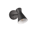 Trio Lighting Trio ENZO wall light | 1x E27 max 40W | black | IP20 | 23 cm