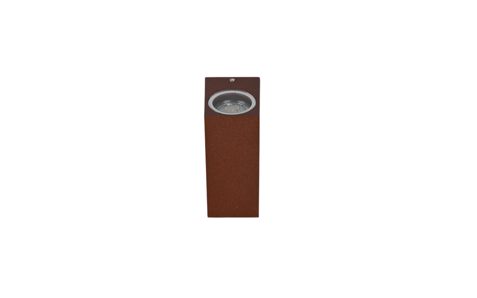 Trio Lighting Trio ROYA wandlamp | GU10 Fitting | roestkleur | 6,9 x 15 cm | IP44 | excl. 2x GU10 | max. 35W Trio Lighting Trio ROYA wandlamp | GU10 Fitting | roestkleur | 6,9 x 15 cm | IP44 | excl. 2x GU10 | max. 35W