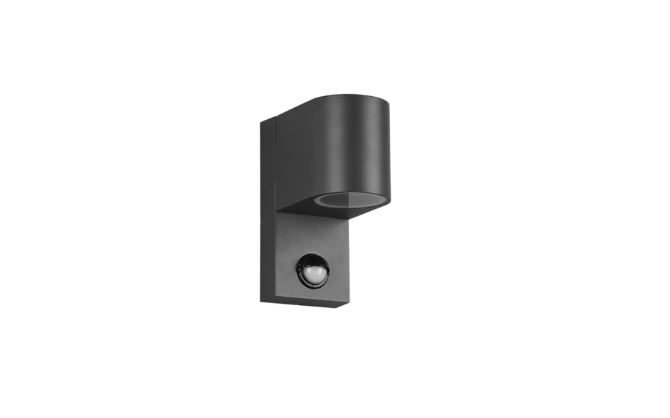 Trio Lighting Trio ROYA wandlamp | GU10 Fitting | antraciet | 7 x 15 cm | IP44 | excl. 1x GU10 | max. 35W