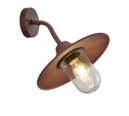 Trio Lighting Trio BRENTA wandlamp | E27 Fitting | roestkleur met transparant | Ø 30 cm | IP44 | excl. 1x E27 | max. 40W