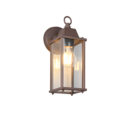 Trio Lighting Trio OLONA wandlamp | E27 Fitting | roestkleur | 11,5 x 29,5 cm | IP23 | excl. 1x E27 | max. 40W