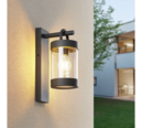 Trio Lighting Trio SAMBESI wandlamp | E27 Fitting | antraciet | 12,5 x 33 cm | IP44 | excl. 1x E27 | max. 28W
