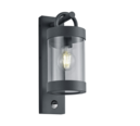 Trio Lighting Trio SAMBESI wandlamp | E27 Fitting | antraciet | 12,5 x 33 cm | IP44 | excl. 1x E27 | max. 28W