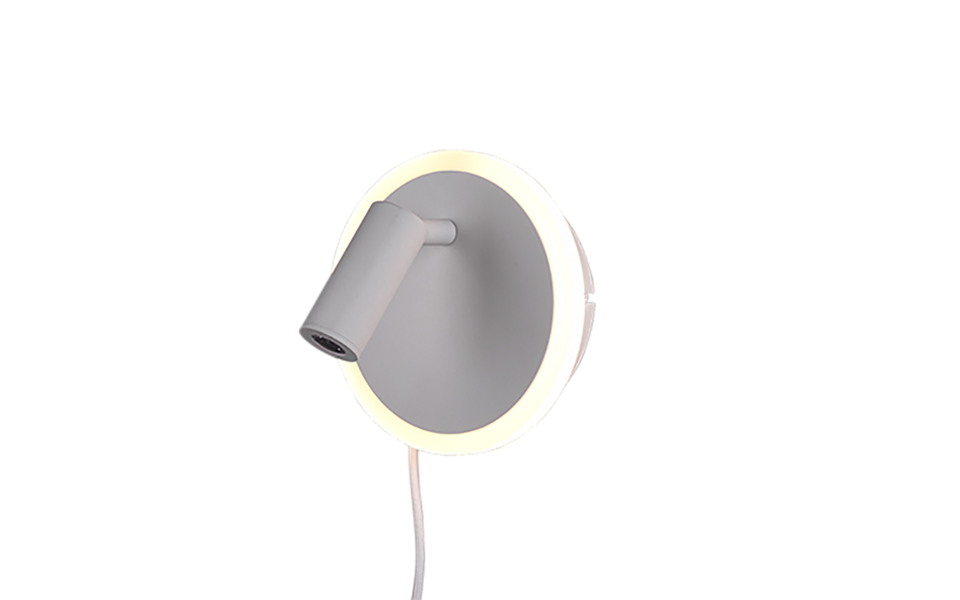 Trio Lighting Trio JORDAN LED wall light | 1x 5W 550 lm 3000K | chrome | Ø 15 cm | IP20 Trio Lighting Trio JORDAN LED wall light | 1x 5W 550 lm 3000K | chrome | Ø 15 cm | IP20