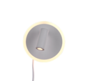 Trio Lighting Trio JORDAN LED wall light | 1x 5W 550 lm 3000K | chrome | Ø 15 cm | IP20